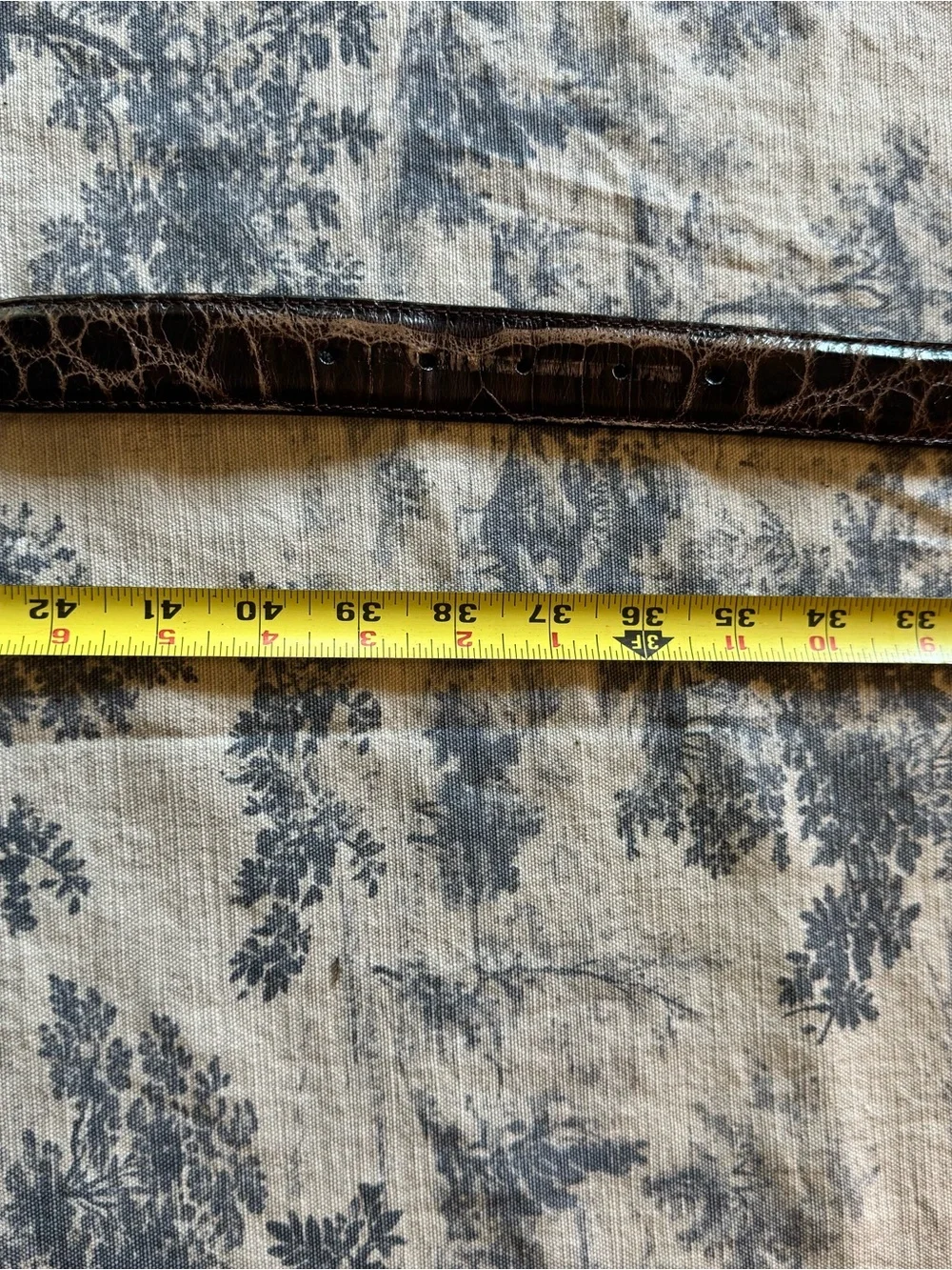 Genuine American alligator belt size 36
